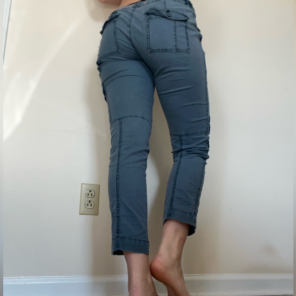 Hei Hei Anthropology The Wanderer size 27 Cargo Floral Navy Blue Pants